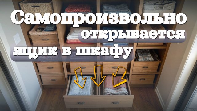 Ящик шкафа произвольно открывается - решение проблемы