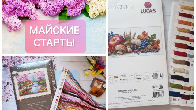 Майские старты 2025/вышивальные подарки /dimensions/luca-s/чудесная игла/вышивка крестом