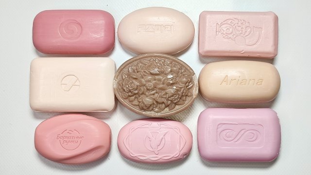 нежная подборка резки мыла. cutting soap