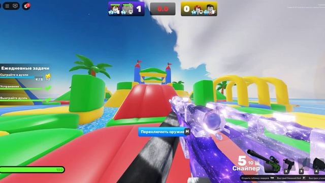 Моё первое видео! играю в Rivals Роблокс Соперники