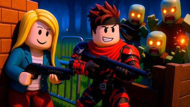 Строем бункер чтобы выжить от зомби в Dead Shelter Роблокс !