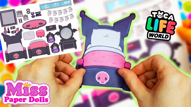 Мебель Куроми для ТОКА БОКА / Как сделать бумажную куклу ТОКА БОКА СХЕМЫ / Miss Paper Dolls