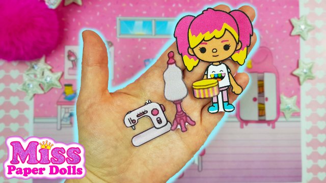 Комната Тока Бока Мелоди MY MELODY / Бумажная Тока Бока СХЕМЫ / Miss Paper Dolls