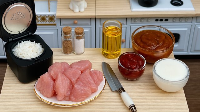 Мини Карри из Индейки на Крошечной Кухне ! | Настоящая Еда в Миниатюре