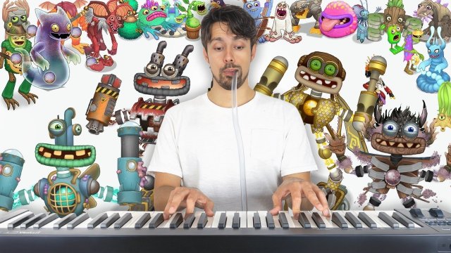 Реальные Инструменты vs. 45 Поющих Монстров (My Singing Monsters, Мои Поющие Монстры)