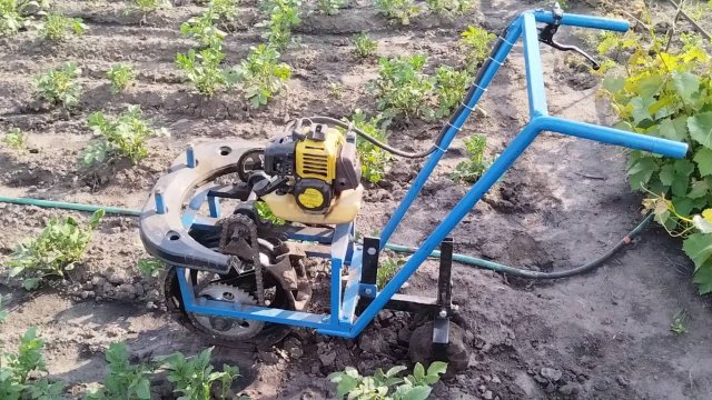 Мото-окучник и пропольник изготовление и работа