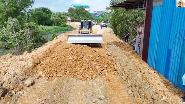 Строительство, дорога засыпка, обзор