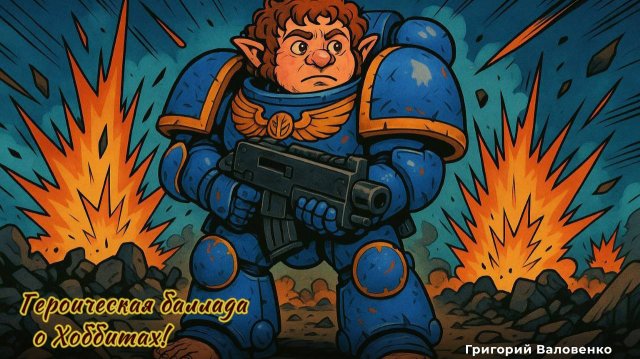 "Героическая баллада о Хоббитах"  - Красивый Рок + Юмор это прекрасно!  Автор Григорий Валовенко.