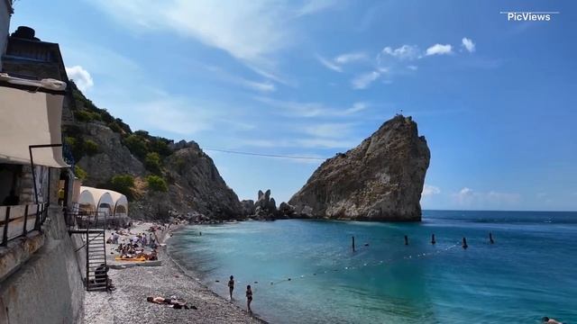 Крым Симеиз сегодня 3 июля 2025. Обстановка на пляже, какая погода в Крыму сейчас, море на курорте
