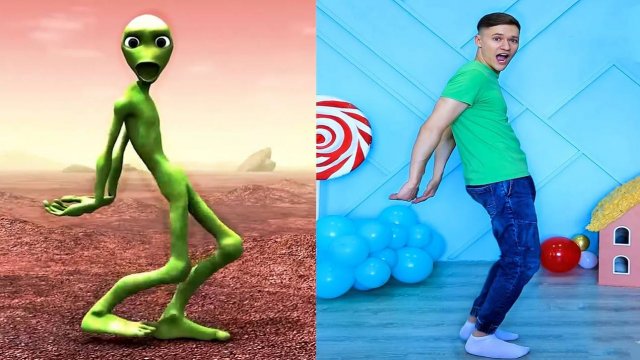 Повторяем за Смешным Пришельцем - El Chombo - Dame Tu Cosita (COVER)