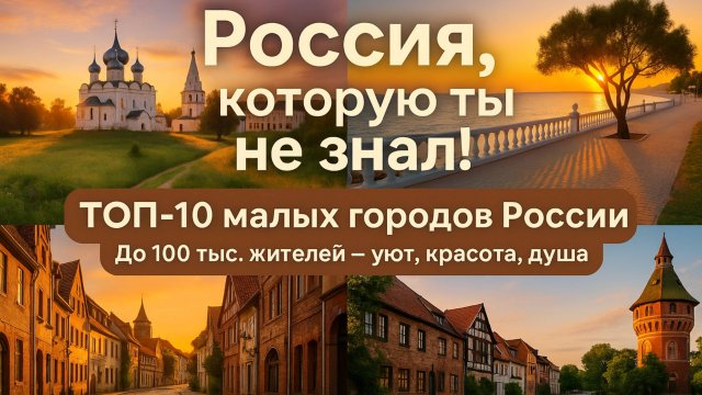 ТОП-10 лучших малых городов России (до 100 тыс. жителей)