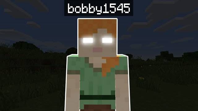 Bobby1545 на сервере в майнкрафте!  ПУГАЮ ШКОЛЬНИКОВ СКИНОМ Bobby1545 / Бобби1545
