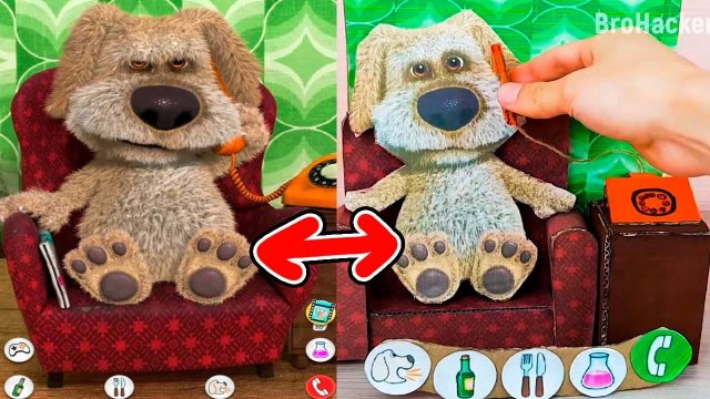 Говорящий Пёс Бен в Реальной Жизни - Картонная Игра