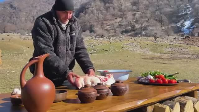 Готовим баранье курдючное сало! Азербайджанская Кухня Деревенская Кухня Рецепты