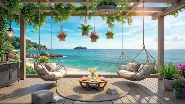 Расслабляющий джаз на пляже | ambience and music on the beach |слушать музыку онлайн