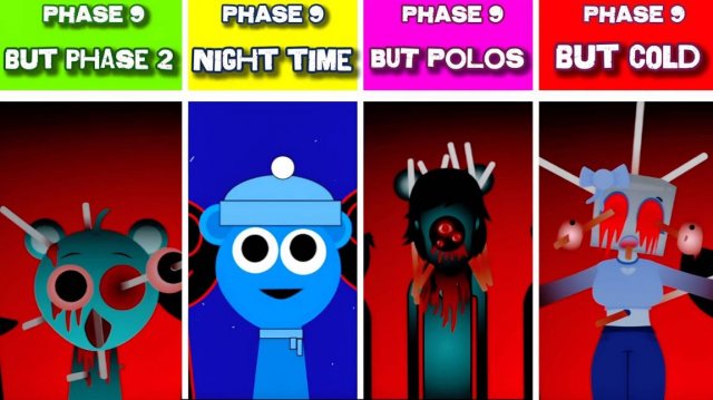 INCREDIBOX SPRUNKI PH9 ❄️🌙 | COLD vs NIGHT TIME vs POLOS vs PH2! 🔄🌀 4 ЛИКА ЗИМЫ!