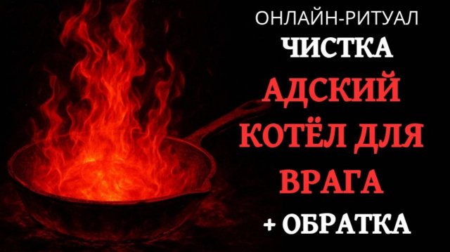 ГОРЯЩАЯ СКОВОРОДА ДЛЯ ВРАГА: ОНЛАЙН-РИТУАЛ ЧИСТКА + ОБРАТКА