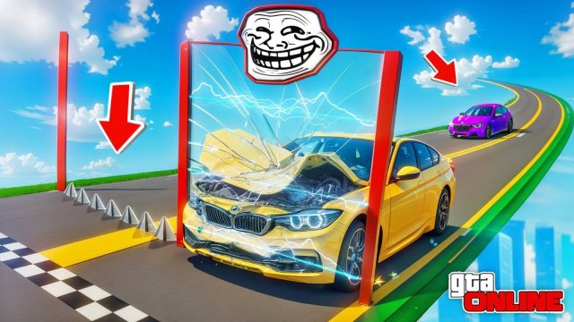 СНОВА ЗАПУСТИЛИ ТРОЛЛИНГ СКИЛЛ-ТЕСТ! АААААААААА!!! НАЙДИ ПРАВИЛЬНЫЙ ПУТЬ | ПАРКУР В ГТА 5 ОНЛАЙН