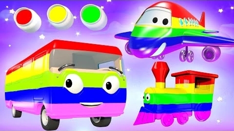 Играй и веселись, учи цвета с машинами - Finger Family и детские песенки