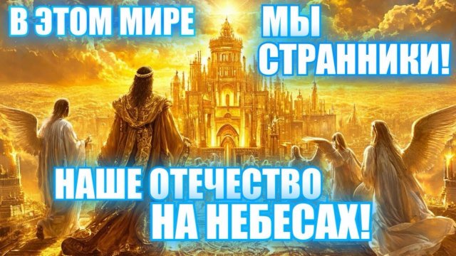 В ЭТОМ МИРЕ МЫ- СТРАННИКИ. НАШЕ ОТЕЧЕСТВО- НА НЕБЕСАХ! 
Висла
