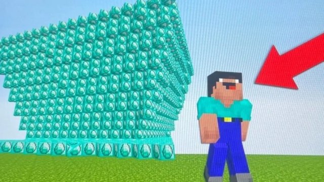 Майнкрафт цунами из алмазов