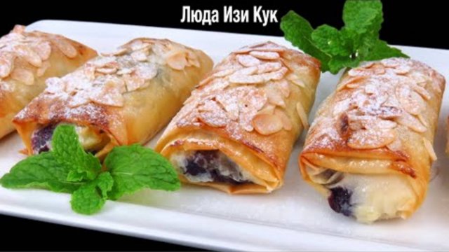 Все влюбились в эти пирожные Хрустящее чудо с заварным кремом и ягодами Просто Вкусно