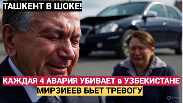 ШОК! Каждое 4-е ДТП в Узбекистане Убивает Мирзиёев Бьёт Тревогу