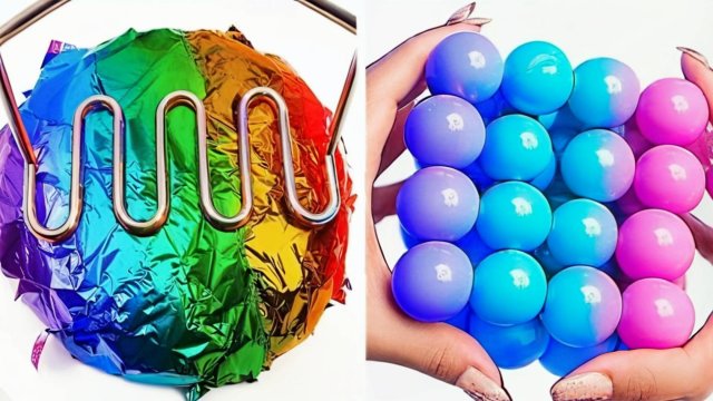 Слаймы, Игры со слаймами 🎨 Волшебная текстура!