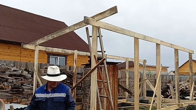 Сарай на покрышках Семыкина(запатентованный фундамент). Каркас сарая своими руками. Сарай 8на3