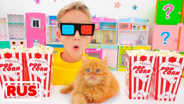 Влад и Ники и Веселые истории с животными! Весёлое видео для детей.