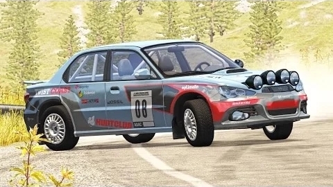 Аварии на скоростном автомобиле BeamNG Drive #44