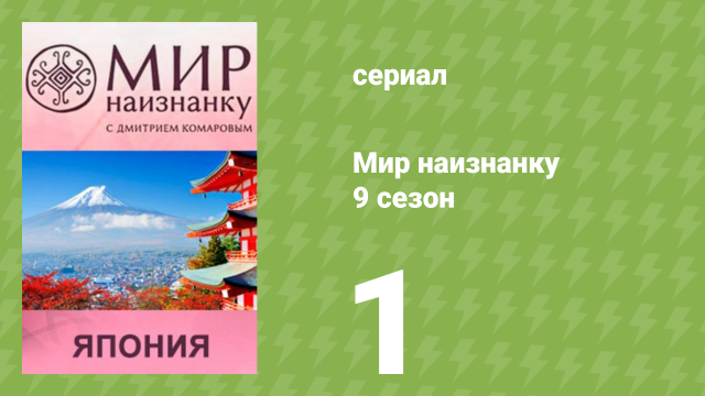 Мир наизнанку 9 сезон 1 серия «Япония. Страна сакуры и трудоголиков» (документальный сериал, 2010)