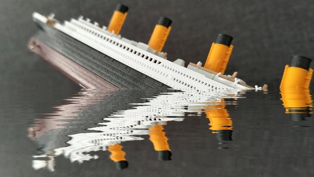 реконструкция как тонул Титаник
