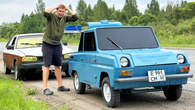 ИНВАЛИДКА ЗАГЛОХЛА ПРЯМО НА ТРАССЕ! ЭТА МОТОКОЛЯСКА ХОЧЕТ НАС УБИТЬ! ОБНОВЛЁННЫЙ ЦВЕТ!