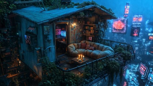 Cyberpunk  Киберпанк Лофи LoFi Hiphop Chillhop Mix Учеба, Сон, Работа Лофи музыка Lofi Music