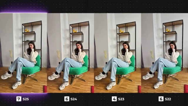 На русском, сравнение камер Samsung S25 vs S24 vs S23 vs S22 / Camera Test
