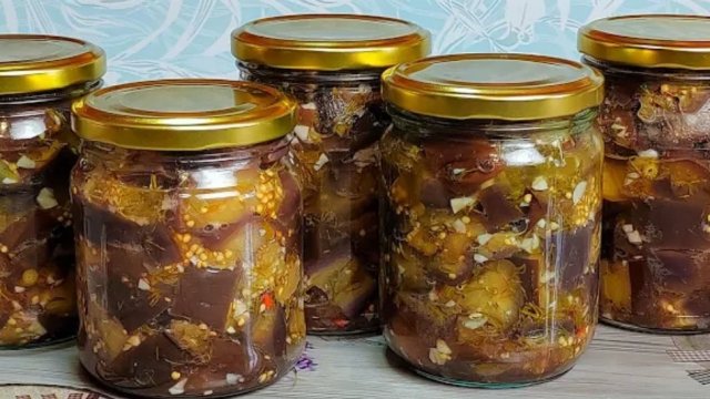 Баклажаны как Грибы !!! На зиму Маринованные Баклажаны с чесноком и укропом 🍆🍆