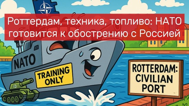 Роттердам, техника, топливо НАТО готовится к обострению с Россией
