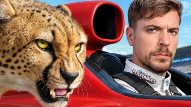 Самая Быстрая Машина в Мире vs Гепард! #мистербист #mrbeast #тренды #новинки #популярное #хайп