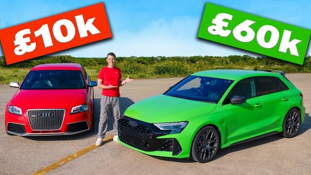 ОБЗОР Audi RS3 ЗА 60 000 фунтов против Audi 10 000 фунтов