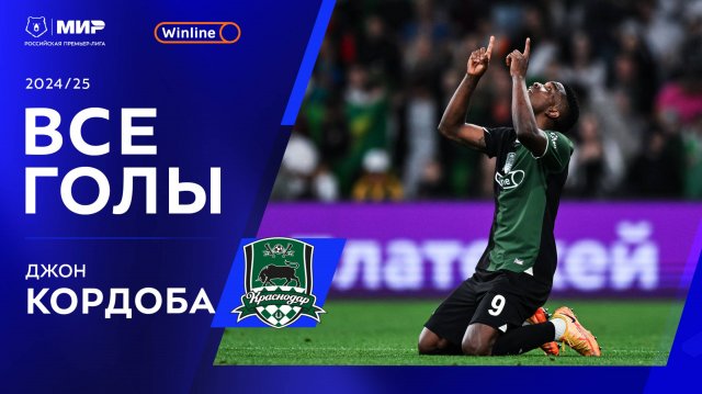 Все голы Джона Кордобы | Мир РПЛ 2024/25