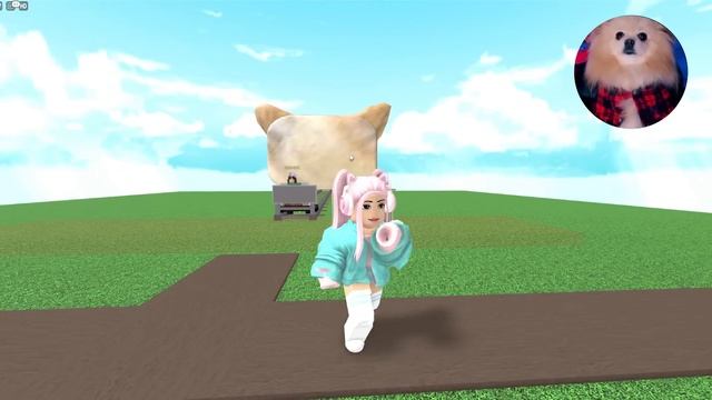 ОББИ, НО Я ЕДУ НА ВАГОНЕТКЕ К ГИГАНТСКОМУ КОТУ В РОБЛОКС | ROBLOX