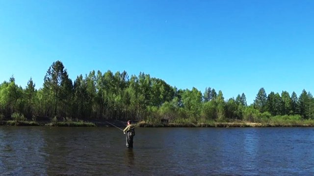 Рыбалка на реке Оленгуй. Ловля ленка.