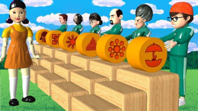 Мультики для детей, Игра в кальмара 3D, смешные мультики, детские мультфильмы , смотреть мультики