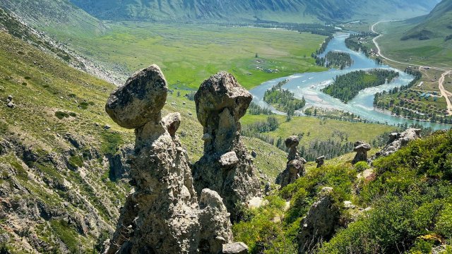 Чулышманская долина , Горный Алтай 2025 г , Каменные Грибы