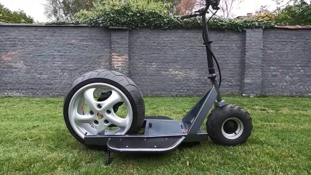 Создание электро самоката с автомобильным колесом