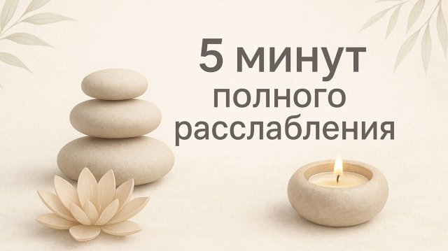 5 минут полного расслабления