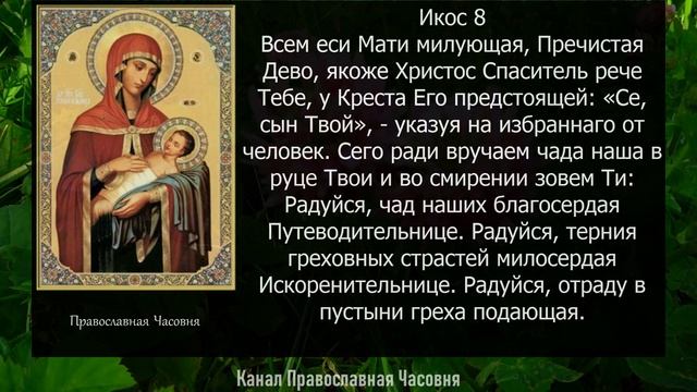 АКАФИСТ МОЛИТВА УСПОКОИТЕЛЬНИЦЕ