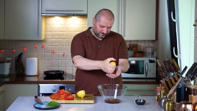 Вкусная закуска из запеченного перца.