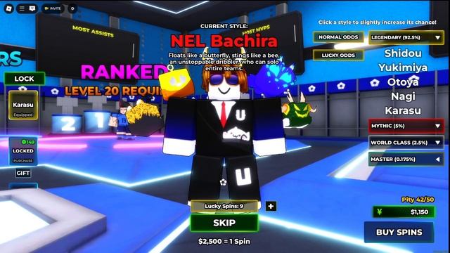 кручу 30 лаки спинов blue lock rivals